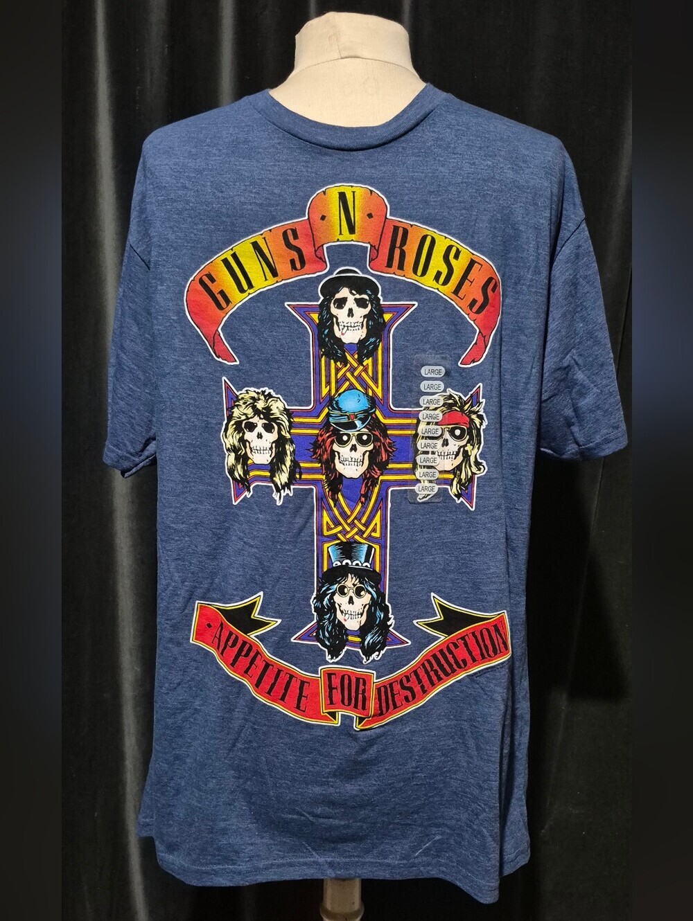 Blue Graphic Short Sleeve Tee - Guns N' Roses (Box B)